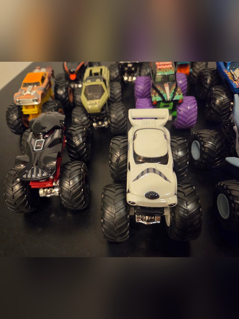 Hotwheels Monster Trucks 1:64 Scale - Grave Digger Star Wars Megalodon & More - Picture 2 of 6